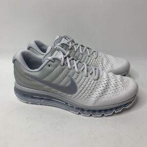 Nike Air Max 2017 Mens 8.5 Pure Platinum Wolf Gray Running Shoes Sneakers